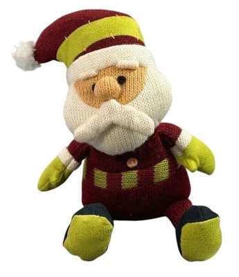 Animal Adventure 9" Santa Claus Knitted Plush 2010 Stuffed Toy Holiday Christmas - Image 1 of 4