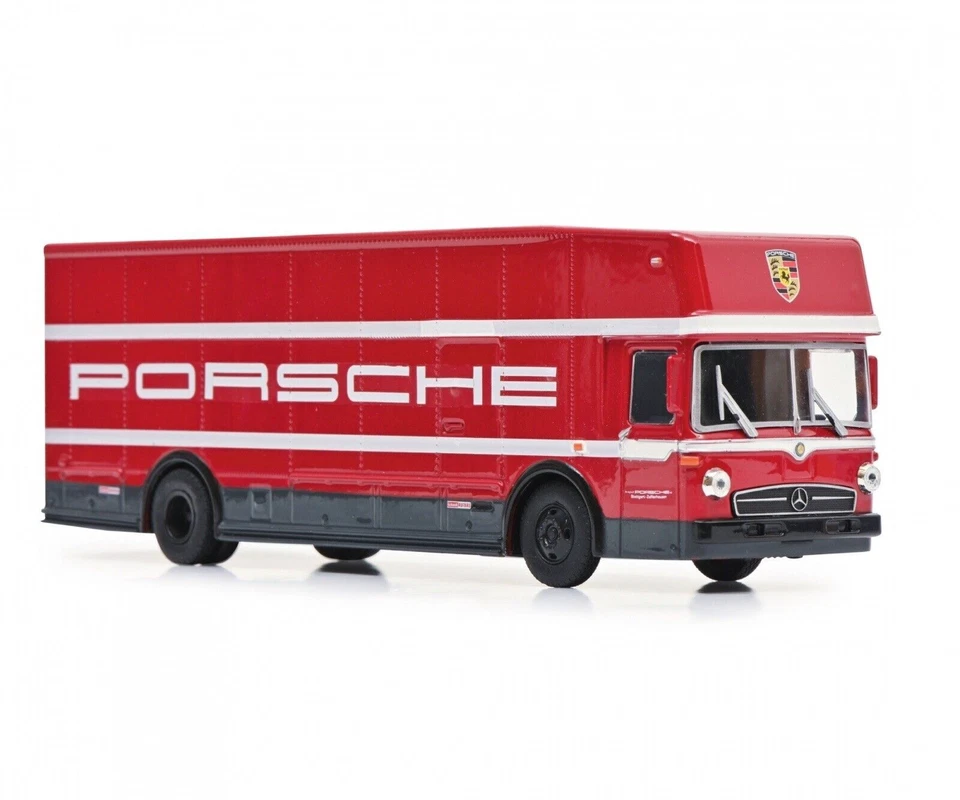 Schuco Mercedes-Benz Transporter Porsche Renntransporter 1:64 Automodell (452026100)