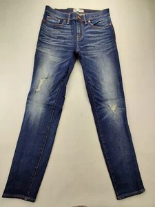 Madewell Skinny Damen 29x29" Blue Wash Distressed Stretch Straight Jeans "Neu" - Bild 1 von 10
