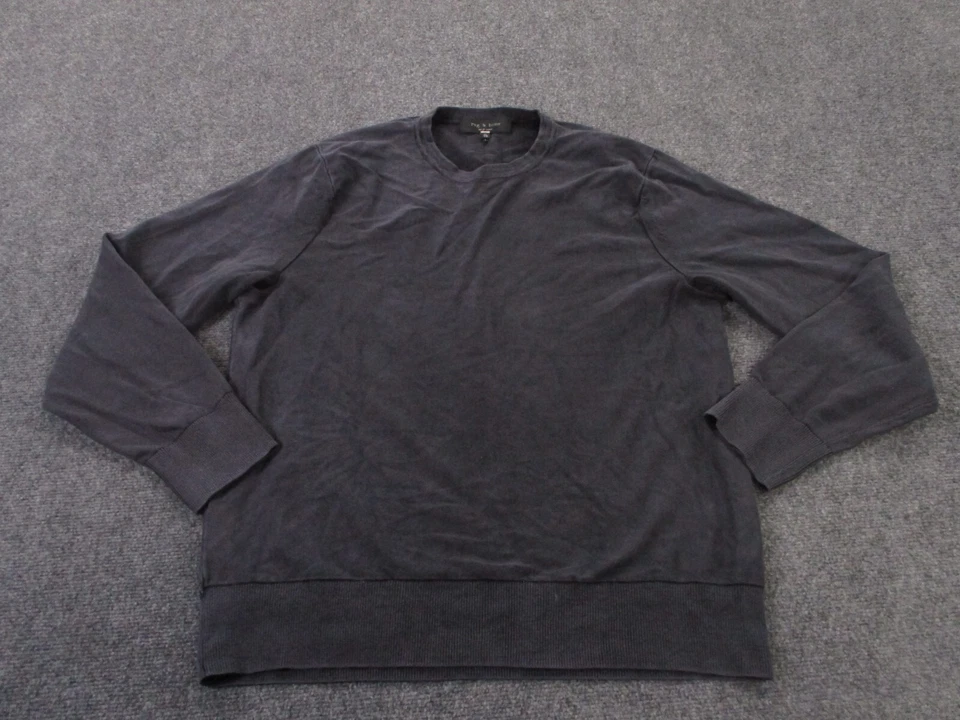 Rag Bone Sweatshirt Men XL Gray Jumper Athletic Outdoors Sweater Casual Pullover - Image 1 of 4