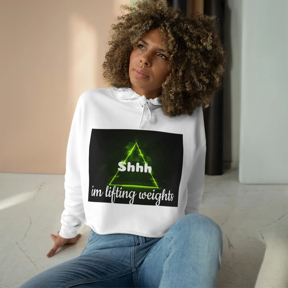 Shhhh Crop Hoodie Women’s Activewear - Image 1 of 1