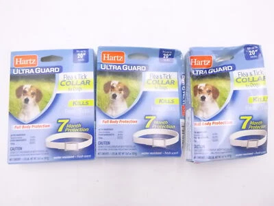 3 Pack Hartz Ultra Guard Flea & Tick Collar for Dogs Fits Up To 20" Necks - Image 1 of 4