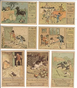 200 RANDOLPH CALDECOTT POSTCARDS,  MIXED LOT, MANY DUPLICATE CARDS, 1974 CARDS - Picture 1 of 12