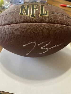 Tyler Boyd autographed wilson football With JSA COA Tennessee Titans - Image 1 of 4