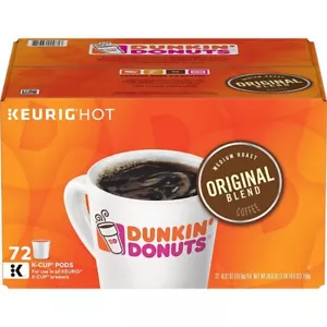 Dunkin' Donuts Original Blend K-Cups, 100% Arabica Bohnen, kostenloser Versand (144 ct) - Bild 1 von 6