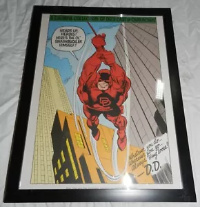 Framed Double-Sided Art Print of Daredevil + Gladiator- 12 7/8" X 9 7/8" - Picture 1 of 4