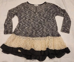 Entro Sweater Shirt Black/Cream Small - Picture 1 of 8