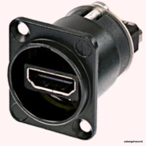 Adaptador de montaje en panel de alimentación NEUTRIK NAHDMI-W-B HDMI serie 1.3 D - NEGRO - Imagen 1 de 1