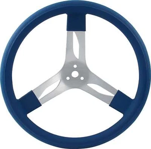 QUICKCAR RACING PRODUCTS #68-0012 15in Steering Wheel Alum Blue - Picture 1 of 1