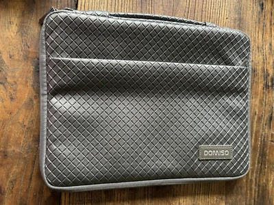 Funda protectora de cuero estampado sintético metálico gris para tablet Domiso 11 pulgadas x 9 pulgadas Foto 1 de 4
