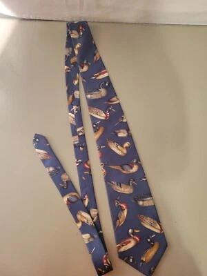 Ducks Unlimited Men's Tie Duck Print 100% Silk - Image 1 of 4