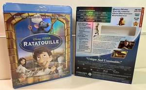 Ratatouille Blu-Ray + Slipcover, Disney Pixar, Rat Chef Animation Comedy, Bonus - Picture 1 of 4
