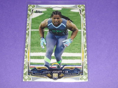 2014 Topps JASON VERRETT #369 Rookie Camo Variant/2014 San Diego CHARGERS - TCU - Image 1 of 2