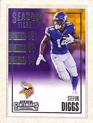 2016 Panini Contenders #38 Stefon Diggs  NM - Image 1 of 2
