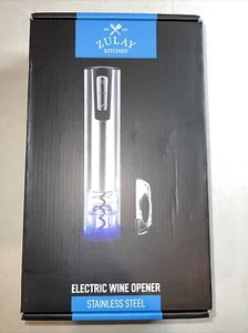 Zulay Electric Wine Opener w/ Charging Base & Foil Cutter Stainless Steel Automa - Picture 1 of 11