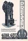 Gebr. G&#246;tz Pressen - Lauter in Sachsen - 1936 - Werbung Reklame ~9x13cm
