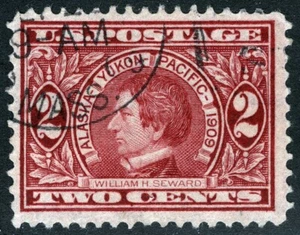 US Sc 370 Carmine 2¢ 1909 p.12 DLWm Light Black CDS Cancel Centered - Picture 1 of 1