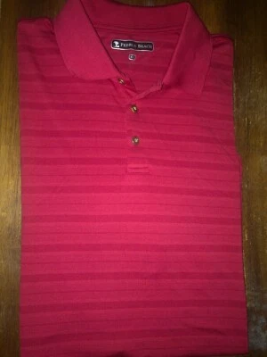 Mens Pebble Beach Performance Short Sleeve Golf Polo Shirt Size XL - Image 1 of 2