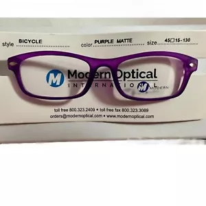 Moderne lila matte Brille Rahmen optische Fahrradbrille 45-15-130mm - Bild 1 von 6