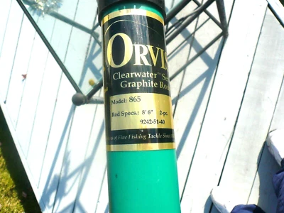 ORVIS FLY ROD SOLO ESTUCHE ORIGINAL, 57 PULGADAS PARA 8 1/2 DOS PIEZAS 5 WT FLY ROD LEER Foto 1 de 4