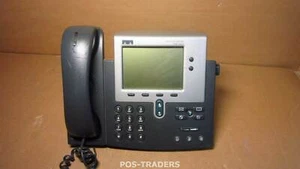 Cisco CP-7940G Unified IP PoE Phone 7940 Business Two Line SIP VoIP INCL HANDSET - Afbeelding 1 van 3
