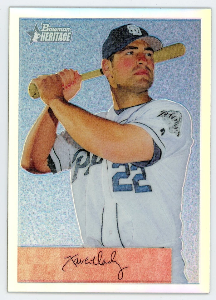 2002  Bowman Heritage Xavier Nady Chrome Refractor #109 #/350 Padres - Image 1 of 1