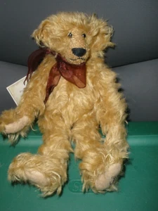 Osos boassy hechos a mano "Ethan" Mohair articulados oso coleccionable 9" (P83) - Imagen 1 de 5