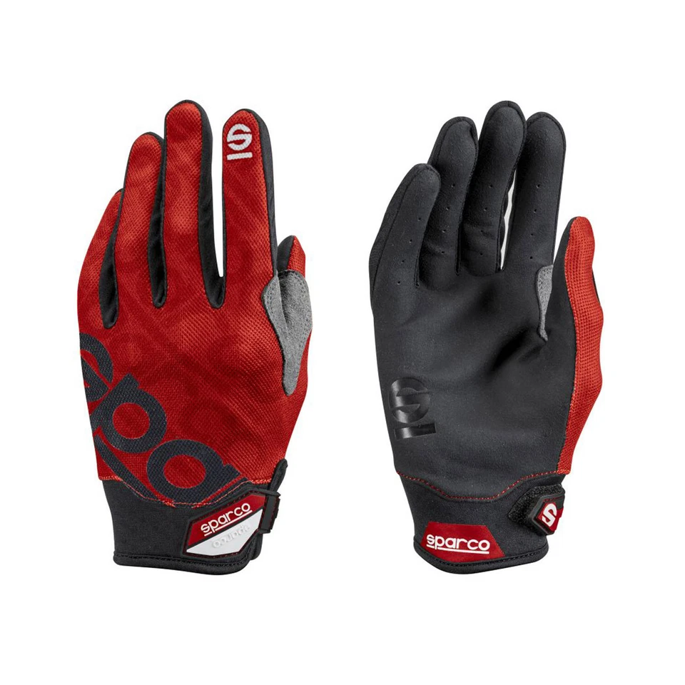 Sparco Mechaniker Handschuhe MECA-3 rot Größe 9