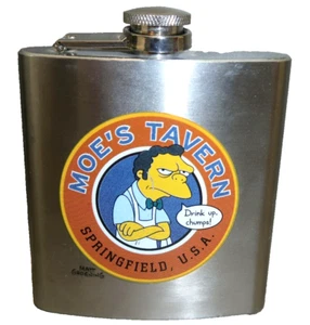 Frasco para beber Universal Studios The Simpson Moe's Tavern Drink Up Chumps - LEER - Imagen 1 de 5