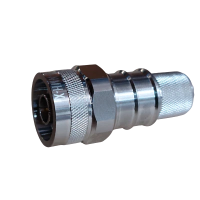 N Male Plug LMR-600 Coaxial Connector EZ-600-NMH-X Times Microwave Crimp Antenna - Image 1 of 4