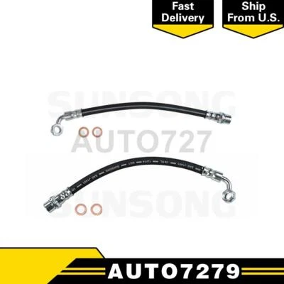 Par de líneas de freno de manguera hidráulica de freno trasero para Toyota FJ Cruiser 2007-2012 Foto 1 de 4