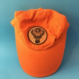 JAGERMEISTER STITCHED LOGO ORANGE ADJUSTABLE BASEBALL HAT CAP BEER - Picture 1 of 12