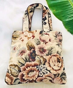 New Floral Tapestry Tote Purse - Picture 1 of 7