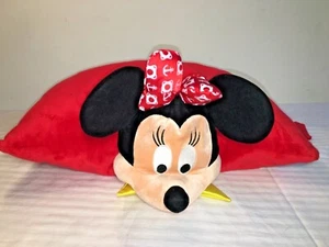 Disney Minnie Mouse Pillow Pet Large 18” Plush Disney Parks Stuffed Animal EUC - Picture 1 of 12
