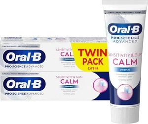 Oral-B Pro-Science Advanced Sensitivity & Gum Calm Original Toothpaste 2x75ml - Picture 1 of 6