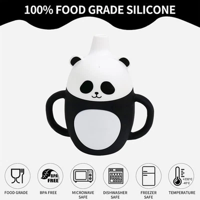 Saugfreundlicher Kleinkind Strohhalm Becher aus weichem Silikon 200ML Fassungsve - Bild 1 von 4