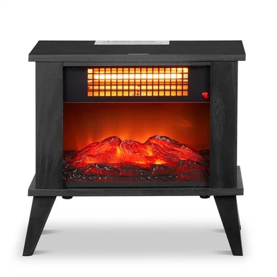 Zokop 1000W Electric Fireplace Stove Portable Space Heater w/ 3D Realistic Flame - Image 1 of 4