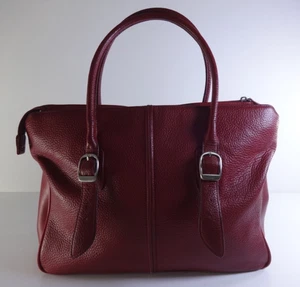 Bolso de mano de cuero FILOFAX rojo correa ajustable para mujer accesorios de moda bolso - Imagen 1 de 13