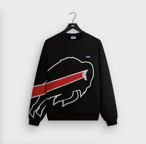 NEW Kith for the NFL Buffalo Bills Victory Vintage Crewneck Black Sizes XS-XXL - Picture 1 of 6