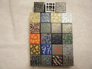 Minecraft Elemente Periodentisch Blöcke x23 Menge 23 verschiedene 1" Würfel Mattel - Bild 1 von 4