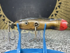 Vintage Original Bud Stewart Crippled Wiggler Fishing Lure Fat Wounded Minnow - Picture 1 of 8