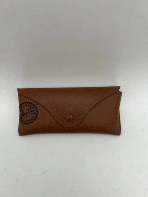 Ray Ban Sunglasses/Glasses Case. Brown Snap Closer - Image 1 of 2