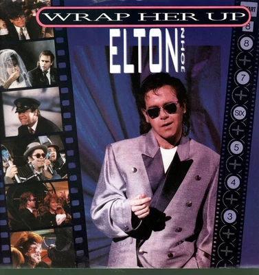 Elton John Wrap Her Up 12" vinyl UK Rocket 1985 EP in non-barcoded picture Foto 1 de 4