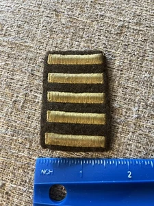 WWII US Army Overseas Bars Patches Five Bars 30 Months INV11351 - Picture 1 of 3