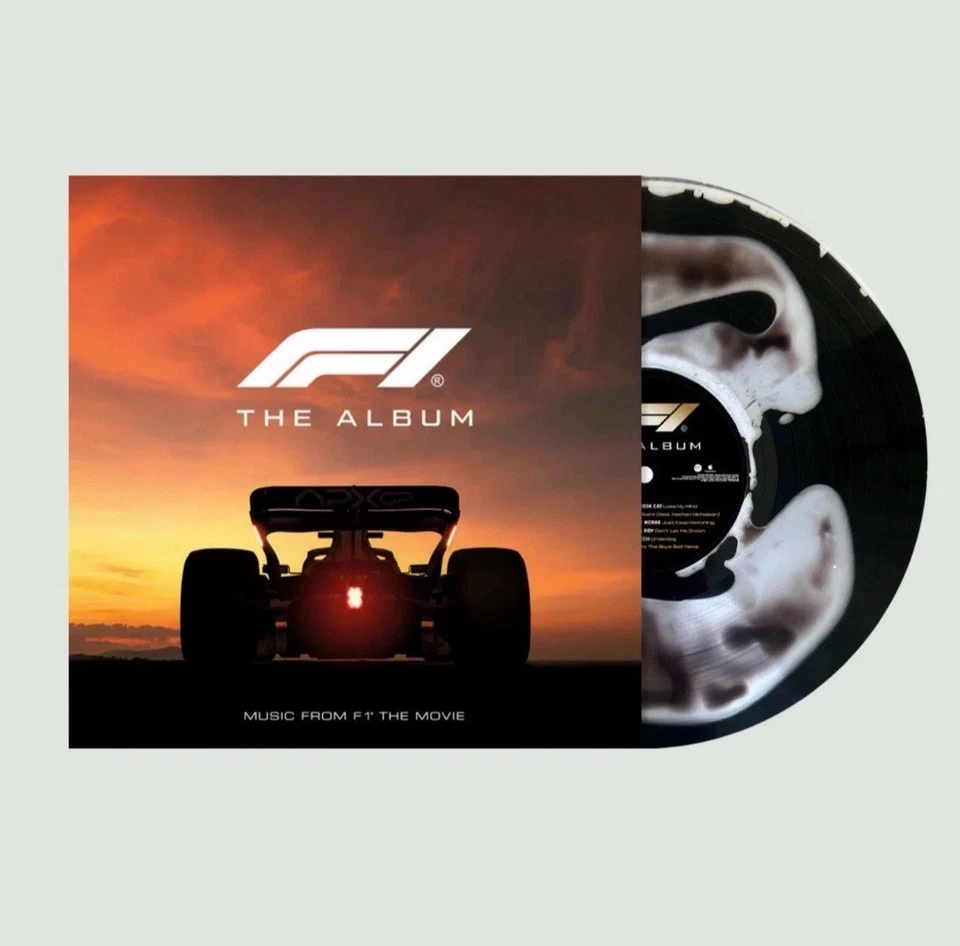 F1 The Album Soundtrack OST Liquid Filled Oil Effect Vinyl Record Rare LP - Image 1 of 1