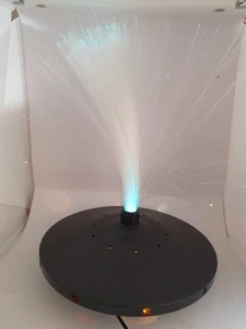 Lámpara de luz de fibra óptica cambiante de color intermitente giratorio UFO SPACE SHIP de colección - Imagen 1 de 10