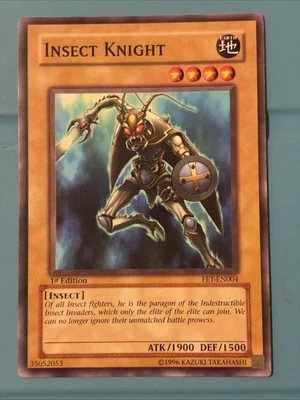 Yu-Gi-Oh! TCG Insect Knight Flaming Eternity FET-EN004 1st Edition Common - Image 1 of 2