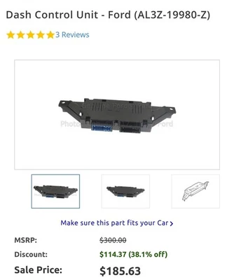 Genuine Ford Dash Control Unit AL3Z-19980-Z - Image 1 of 4