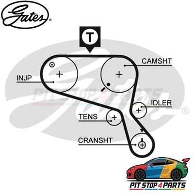 Correa de distribución de fibra de vidrio Gates 5467Xs para Land Rover Discovery 1994-1996 Foto 1 de 4