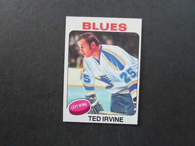 1975-76 Topps Hockey Card #244 Ted Irvine - Image 1 of 2